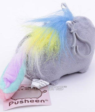 10pcs Pusheen Cat Mini Plush Toys with Keychain Soft Stuffed Pendant Dolls 9cm - Lusy Store