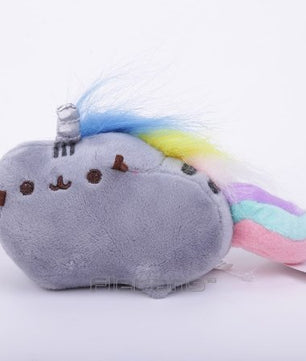 10pcs Pusheen Cat Mini Plush Toys with Keychain Soft Stuffed Pendant Dolls 9cm - Lusy Store