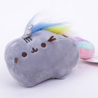 10pcs Pusheen Cat Mini Plush Toys with Keychain Soft Stuffed Pendant Dolls 9cm - Lusy Store