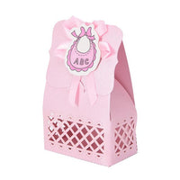 12Pcs Cute Boy And Girl Paper Baptism Baby Shower Candy Box Decoration Kid Favors - Lusy Store