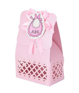 12Pcs Cute Boy And Girl Paper Baptism Baby Shower Candy Box Decoration Kid Favors - Lusy Store