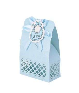 12Pcs Cute Boy And Girl Paper Baptism Baby Shower Candy Box Decoration Kid Favors - Lusy Store