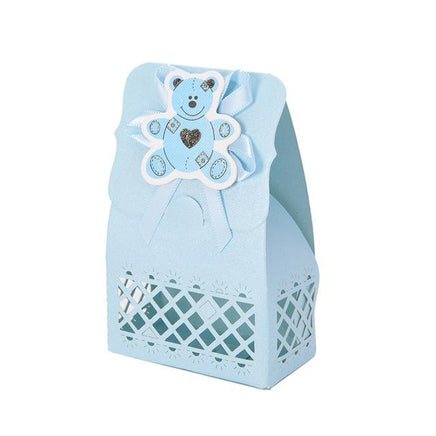 12Pcs Cute Boy And Girl Paper Baptism Baby Shower Candy Box Decoration Kid Favors - Lusy Store