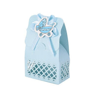 12Pcs Cute Boy And Girl Paper Baptism Baby Shower Candy Box Decoration Kid Favors - Lusy Store