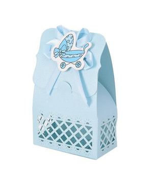 12Pcs Cute Boy And Girl Paper Baptism Baby Shower Candy Box Decoration Kid Favors - Lusy Store