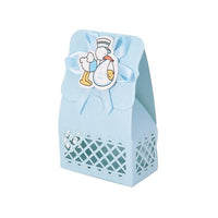 12Pcs Cute Boy And Girl Paper Baptism Baby Shower Candy Box Decoration Kid Favors - Lusy Store