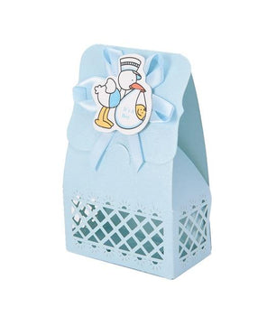12Pcs Cute Boy And Girl Paper Baptism Baby Shower Candy Box Decoration Kid Favors - Lusy Store