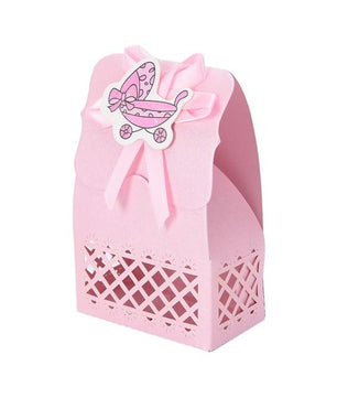 12Pcs Cute Boy And Girl Paper Baptism Baby Shower Candy Box Decoration Kid Favors - Lusy Store