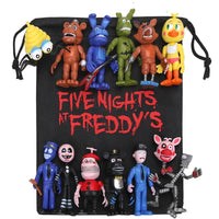 13pcs/lot FNAF PVC Action Figures with Gift Bag 10-11.5cm Five Nights At Freddy's Freddy - Lusy Store