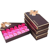 18Pcs Artificial Flowers Rose Wedding Party Valentines Day Gift Scented Petal Bath Body Soap Gifts - Lusy Store