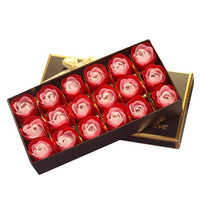 18Pcs Artificial Flowers Rose Wedding Party Valentines Day Gift Scented Petal Bath Body Soap Gifts - Lusy Store