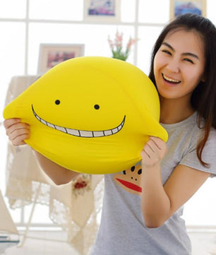 20cm Kawaii Emoji Face Pillow Ansatsu Kyoushitsu Korosensei Foam Particles Assassination Classroom Cushion - Lusy Store