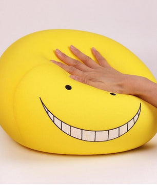 20cm Kawaii Emoji Face Pillow Ansatsu Kyoushitsu Korosensei Foam Particles Assassination Classroom Cushion - Lusy Store