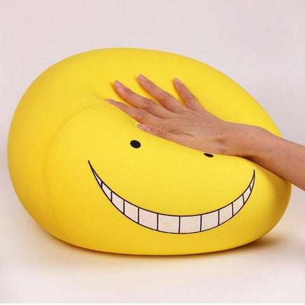 20cm Kawaii Emoji Face Pillow Ansatsu Kyoushitsu Korosensei Foam Particles Assassination Classroom Cushion - Lusy Store