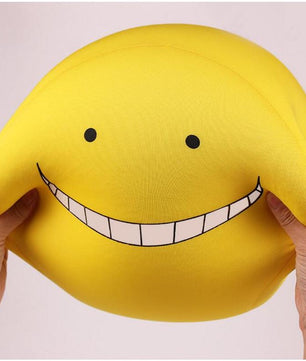 20cm Kawaii Emoji Face Pillow Ansatsu Kyoushitsu Korosensei Foam Particles Assassination Classroom Cushion - Lusy Store