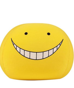 20cm Kawaii Emoji Face Pillow Ansatsu Kyoushitsu Korosensei Foam Particles Assassination Classroom Cushion - Lusy Store