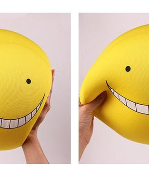 20cm Kawaii Emoji Face Pillow Ansatsu Kyoushitsu Korosensei Foam Particles Assassination Classroom Cushion - Lusy Store