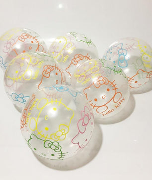 20pcs 12inch Printed Hello kitty Balloons Inflatable Transparent Cartoon Latex Balloons - Lusy Store