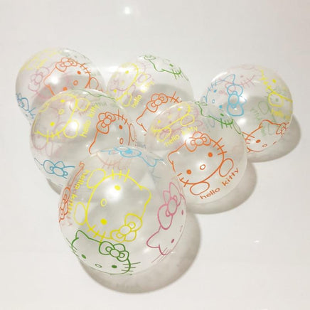 20pcs 12inch Printed Hello kitty Balloons Inflatable Transparent Cartoon Latex Balloons - Lusy Store