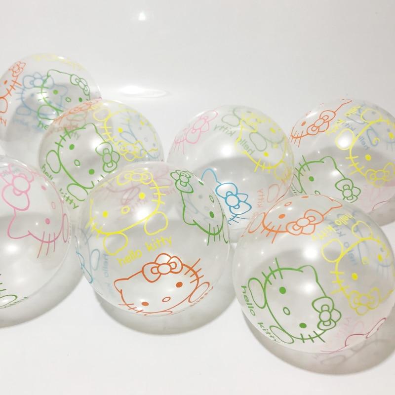 20pcs 12inch Printed Hello kitty Balloons Inflatable Transparent Cartoon Latex Balloons - Lusy Store