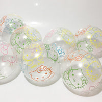 20pcs 12inch Printed Hello kitty Balloons Inflatable Transparent Cartoon Latex Balloons - Lusy Store