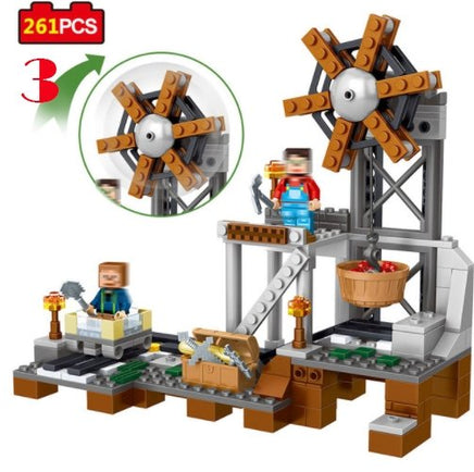 261pcs MY WORLD Minecrafted Model building Blocks Mine equipment Compatible With Legoe - Lusy Store