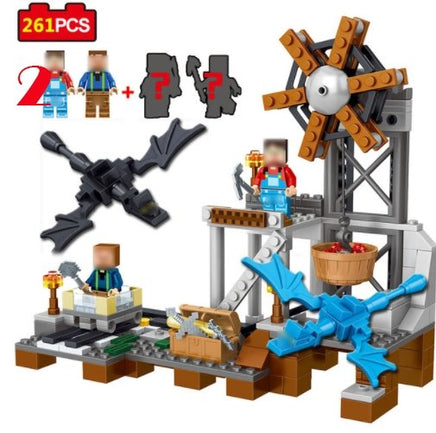 261pcs MY WORLD Minecrafted Model building Blocks Mine equipment Compatible With Legoe - Lusy Store