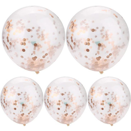 30 40 50th Happy Birthday Age Confetti Filled Balloons Wedding Party 5 pcs - Lusy Store