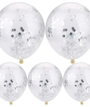 30 40 50th Happy Birthday Age Confetti Filled Balloons Wedding Party 5 pcs - Lusy Store