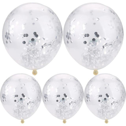 30 40 50th Happy Birthday Age Confetti Filled Balloons Wedding Party 5 pcs - Lusy Store