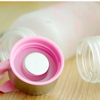 300ML Hello Kitty Water Bottles Portable Frosted Glass Sport Water - Lusy Store