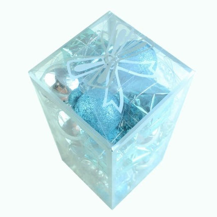 32 PCS Lake Blue Silver Color Hanging Pendant Christmas Tree - Lusy Store