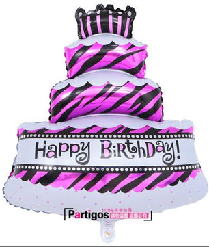 33pcs/lot Pink Unicorn Color Happy Birthday Letter Hello Kitty balloons Baby Shower Party Background Wall Decoration - Lusy Store
