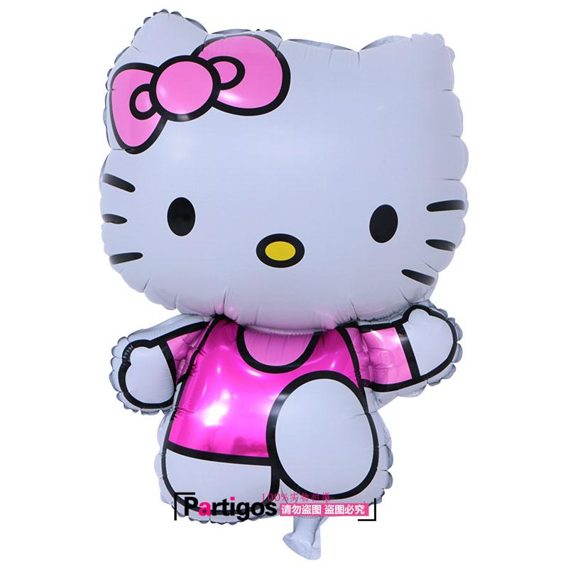 33pcs/lot Pink Unicorn Color Happy Birthday Letter Hello Kitty balloons Baby Shower Party Background Wall Decoration - Lusy Store