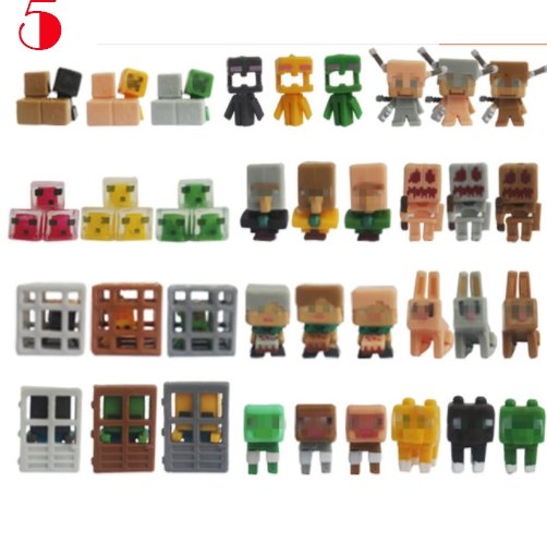 36pcs/lot New Minecraft More Characters Hanger Action Figure Toys Cute 3D Minecraft - Lusy Store
