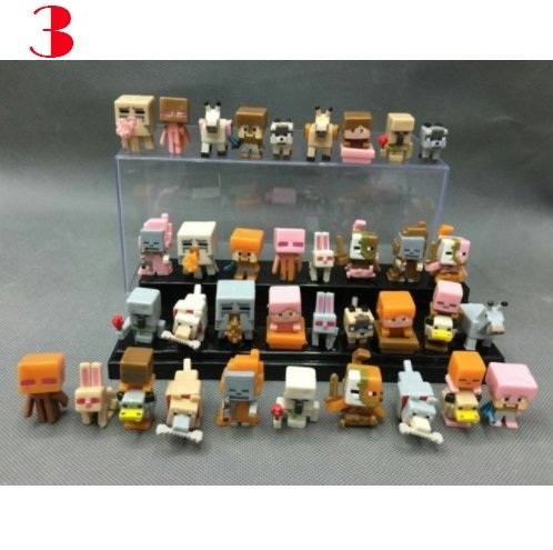 36pcs/lot New Minecraft More Characters Hanger Action Figure Toys Cute 3D Minecraft - Lusy Store
