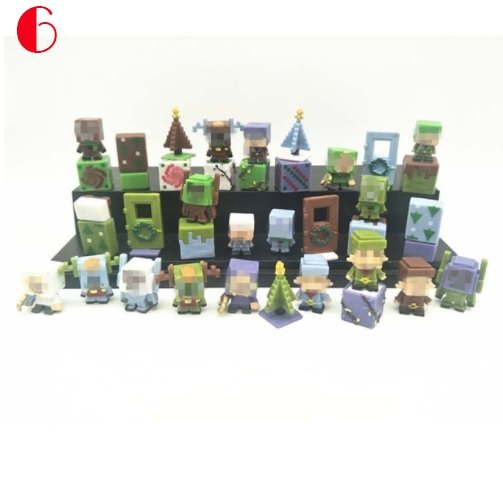 36pcs/lot New Minecraft More Characters Hanger Action Figure Toys Cute 3D Minecraft - Lusy Store