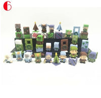36pcs/lot New Minecraft More Characters Hanger Action Figure Toys Cute 3D Minecraft - Lusy Store