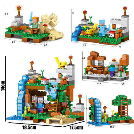 378pc 4 in 1 Educational Toys for Children Gift Compatible Lego Minecraft Building Blocks - Lusy Store