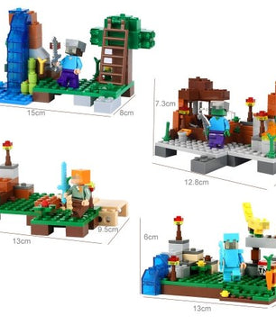 378pcs DIY Model Building Blocks Compatible Legoed Minecrafted City Sets Animal Action - Lusy Store
