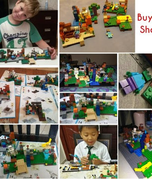 378pcs DIY Model Building Blocks Compatible Legoed Minecrafted City Sets Animal Action - Lusy Store