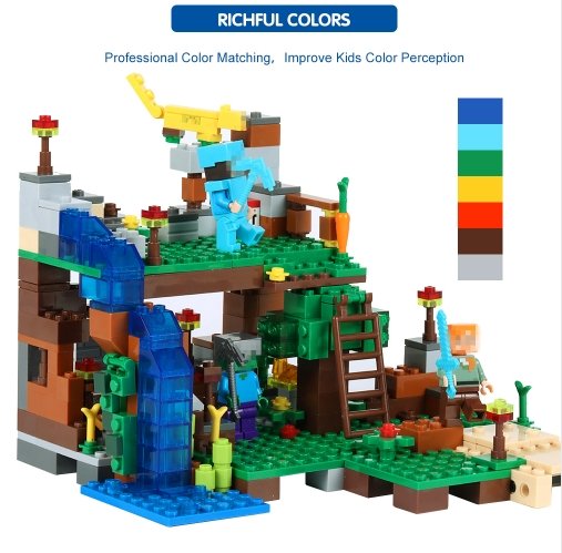 378pcs DIY Model Building Blocks Compatible Legoed Minecrafted City Sets Animal Action - Lusy Store