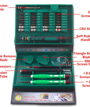 38 in 1 Screwdriver Set Precision Repair Tools Box Kit - Lusy Store