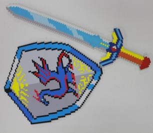 Minecraft sword and shield 2 pcs - Lusy Store