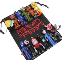 12pcs FNAF PVC Action Figures with Gift Bag Five Nights At Freddy's Freddy Fazbear Foxy brinqudoes - Lusy Store