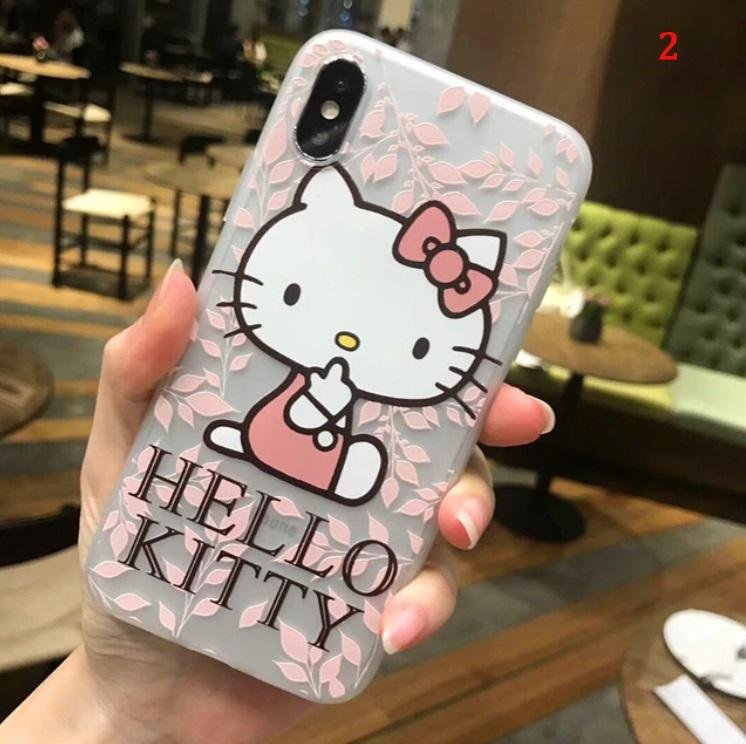 3D Cartoon Soft silicone TPU cover for iPhone Hello kitty new Style - Lusy Store