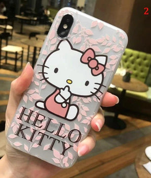 3D Cartoon Soft silicone TPU cover for iPhone Hello kitty new Style - Lusy Store