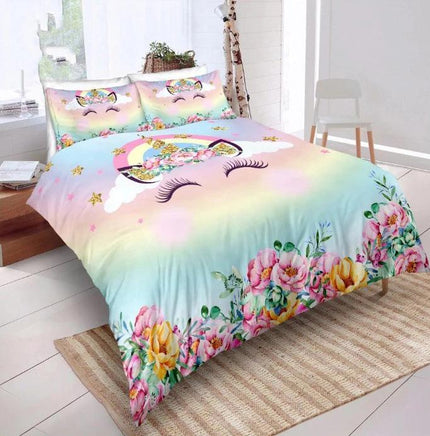 3D Digital Unicorn Bedding Sets Duvet Cover Microfiber Kids Bedding Sets Twin/Full/Queen/King Size - Lusy Store