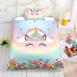 3D Digital Unicorn Bedding Sets Duvet Cover Microfiber Kids Bedding Sets Twin/Full/Queen/King Size - Lusy Store