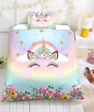 3D Digital Unicorn Bedding Sets Duvet Cover Microfiber Kids Bedding Sets Twin/Full/Queen/King Size - Lusy Store